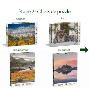 Ensemble-cadeau personnalisable - Détente (Livre + puzzle + carte)