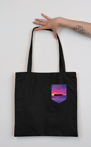 Sac réutilisable (Tote bag) - Noir