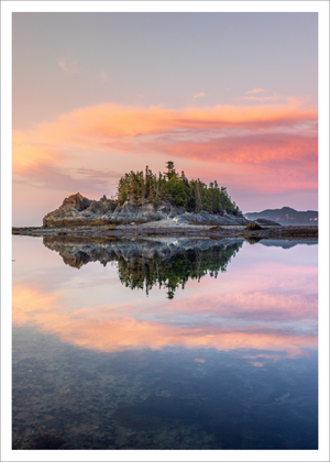 Le reflet de l'île - carte postale