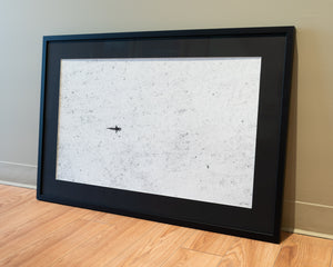 Shark on Patrol - Gallery Frame (24x36 inches)
