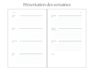Agenda 2027 - Reliure allemande - PRÉCOMMANDE