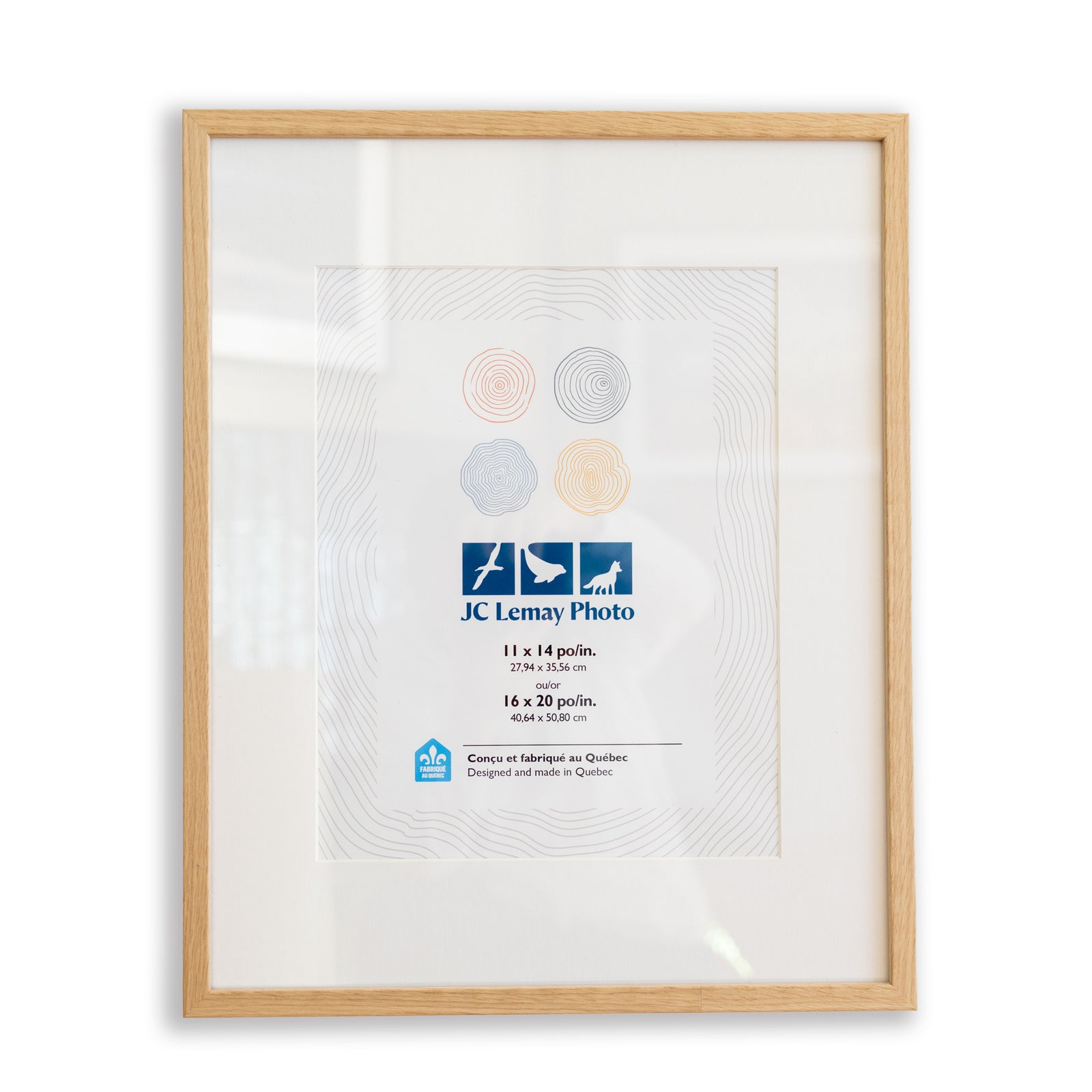 Cadre en bois vitré - 16x20 pouces (41x51cm)
