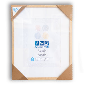 Wood frame with glass - 16x20 inches (41x51cm)