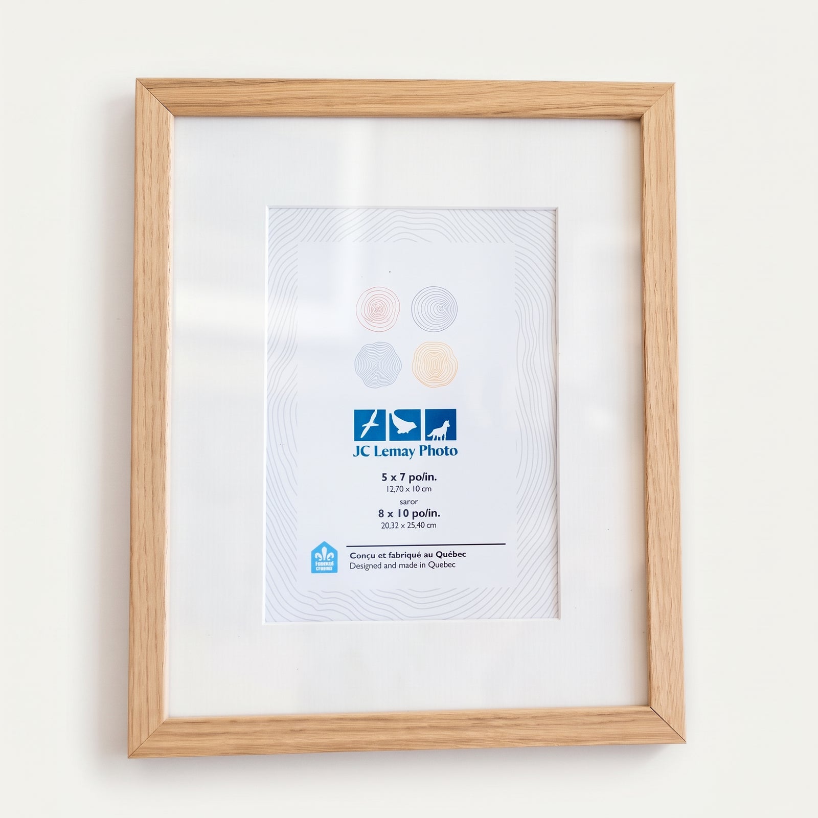Wood frame with glass - 8x10 inches (20x25cm)