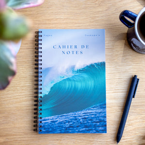 Cahier de notes - Vague Teahupo'o