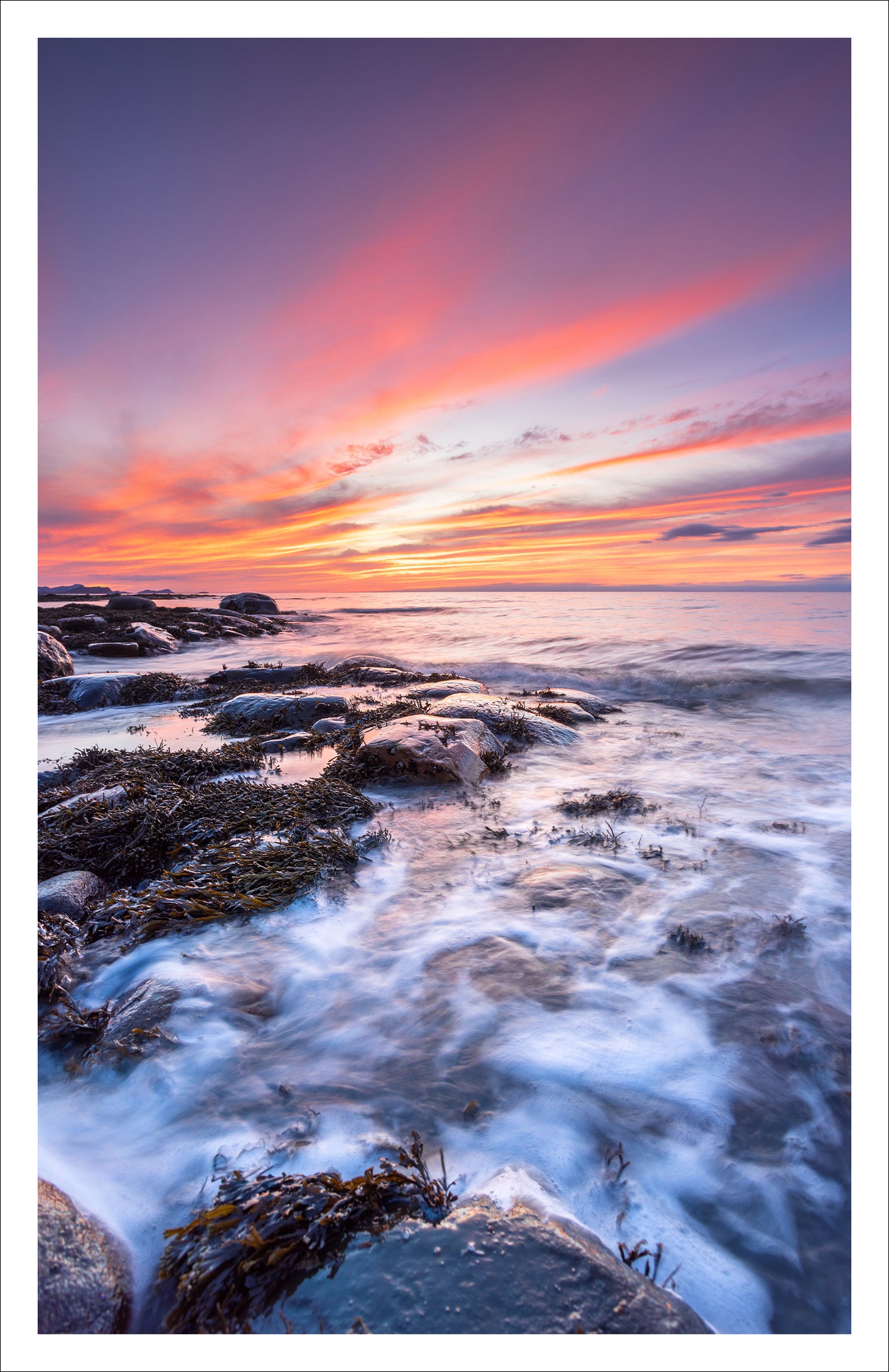 Rimouski sunset - Greeting card