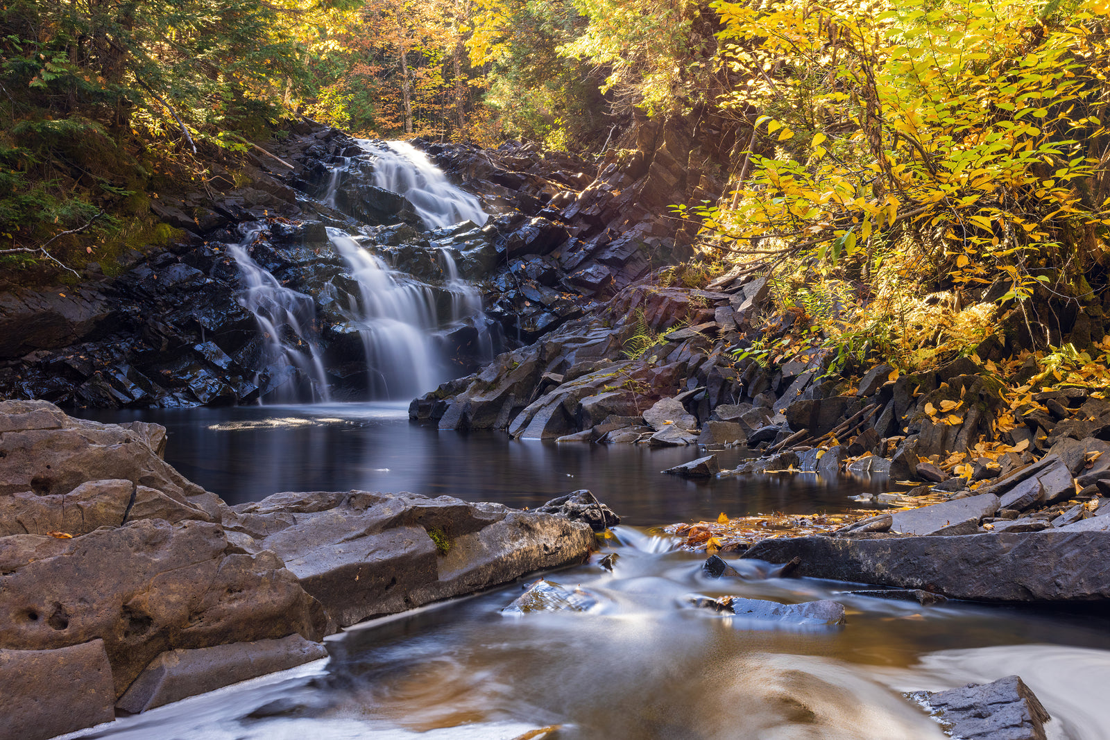 Cascade d'automne