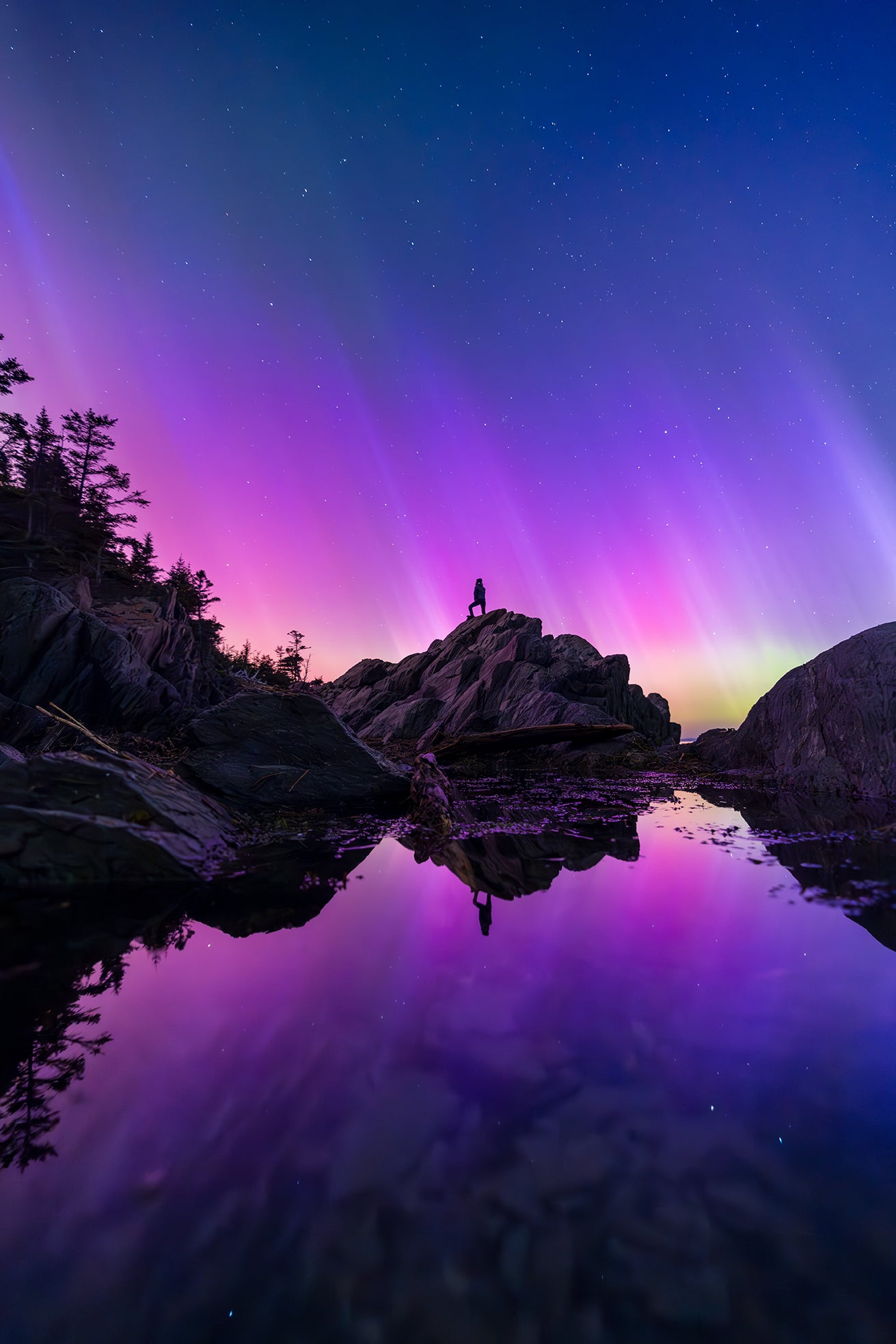 Contemplation the Northern Lights