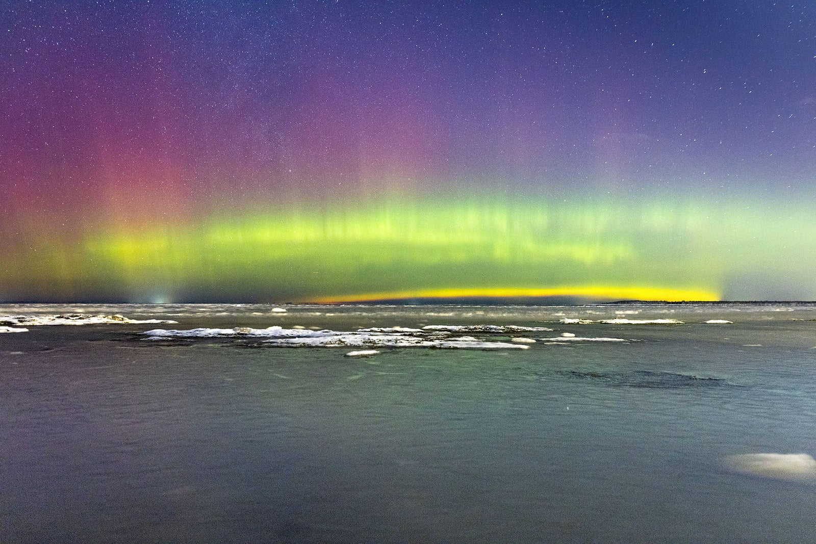 Colors above the ice floe