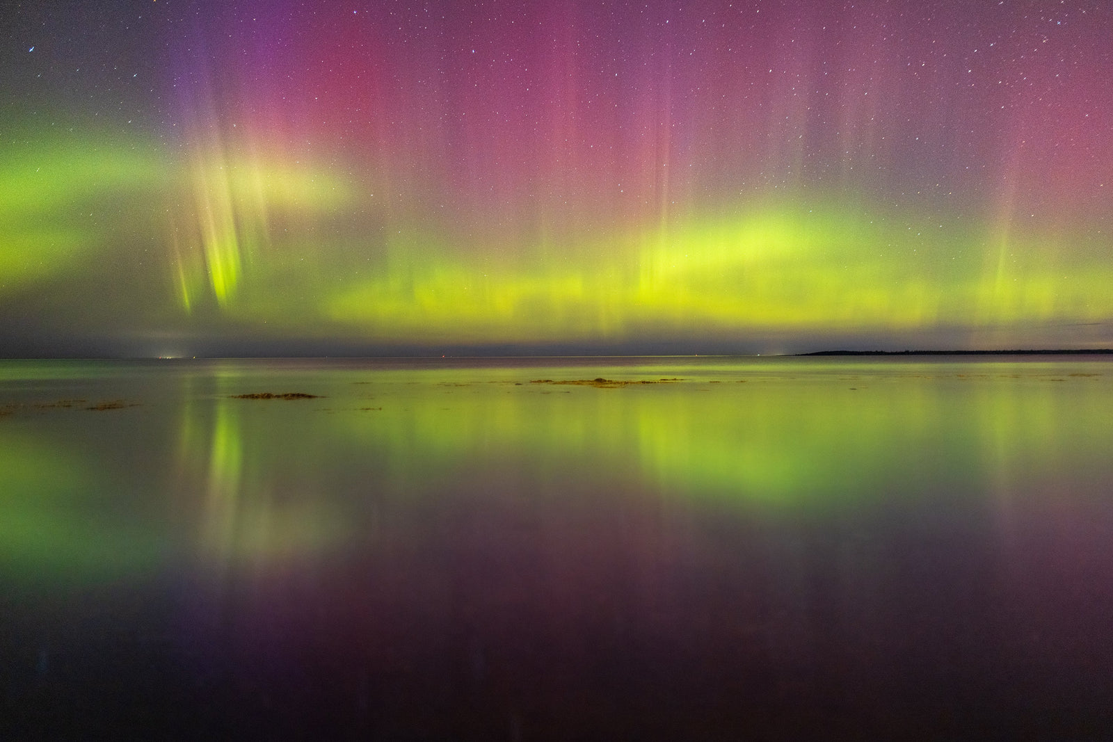 Aurores boréales à Rimouski au Québec par Jean-Christophe Lemay