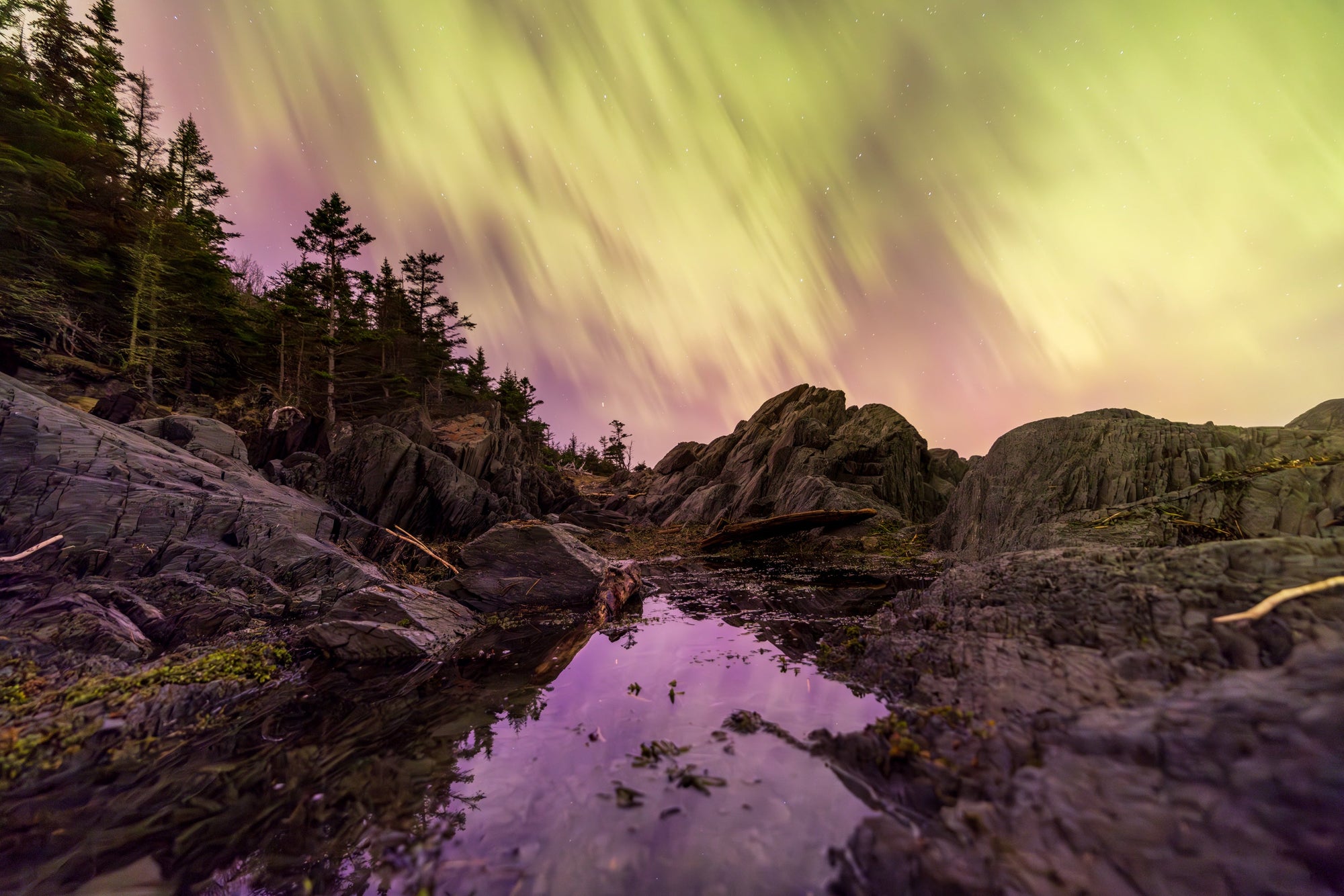 Low tide Aurora