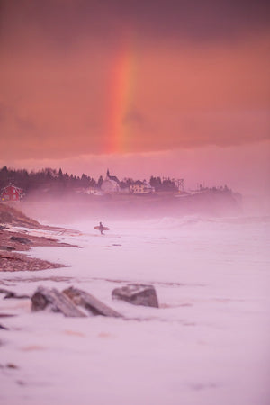 Cap d'Espoir surfer