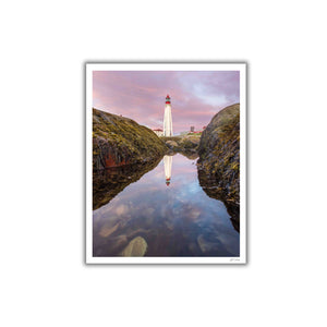 Reflection of the lighthouse