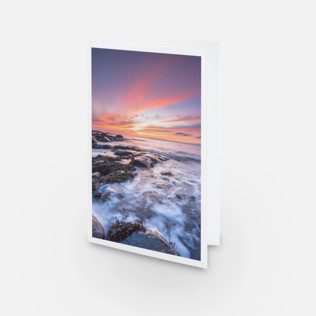 Rimouski sunset - Greeting card